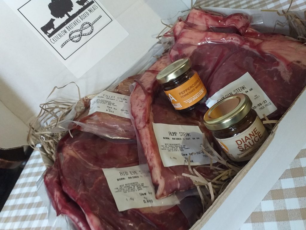 Meat Box with meats and sauces