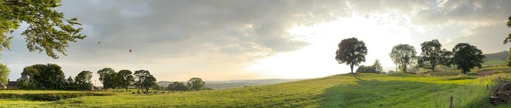 Fields and skey near Sheen